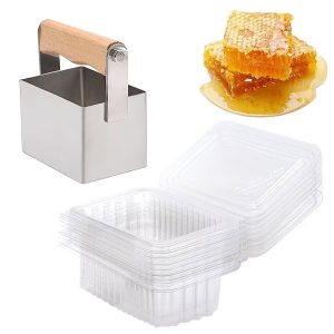 10-Pack Stainless Steel Honeycomb Cutting Tools for Beekeeping
