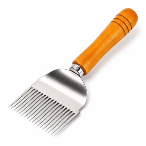 Wooden Handle Honey Uncapping Fork for Beekeeping