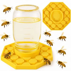 2-Pack Silicone Bee Watering Station for Mason Jars